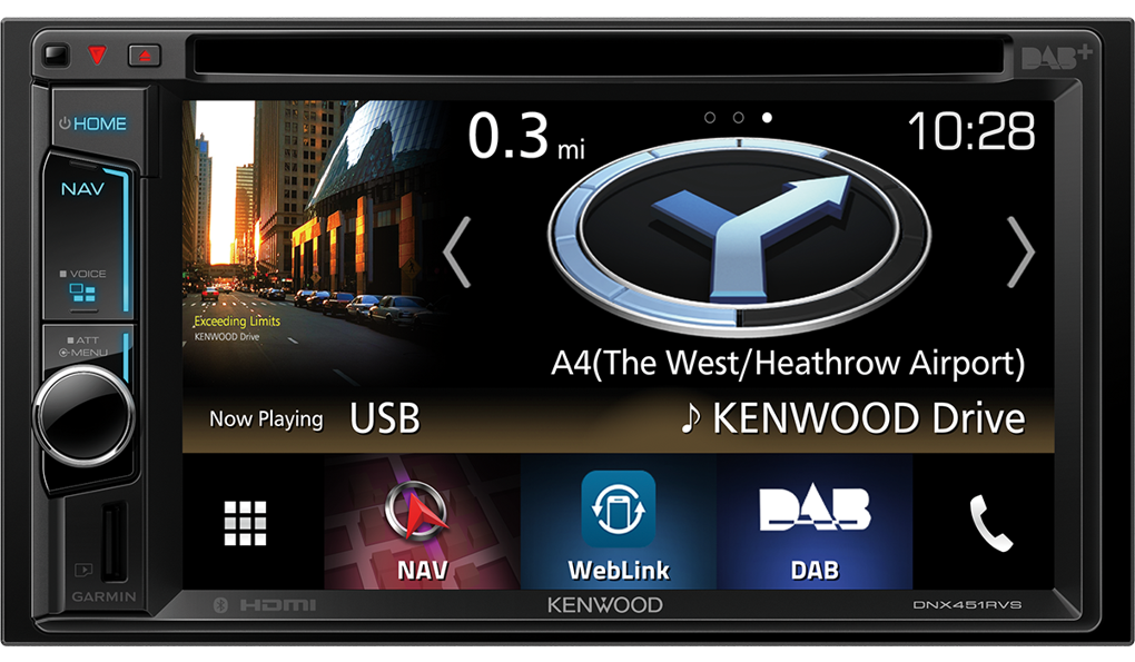 Kenwood DNX451RVS - DAB+, Navigation, Bluetooth