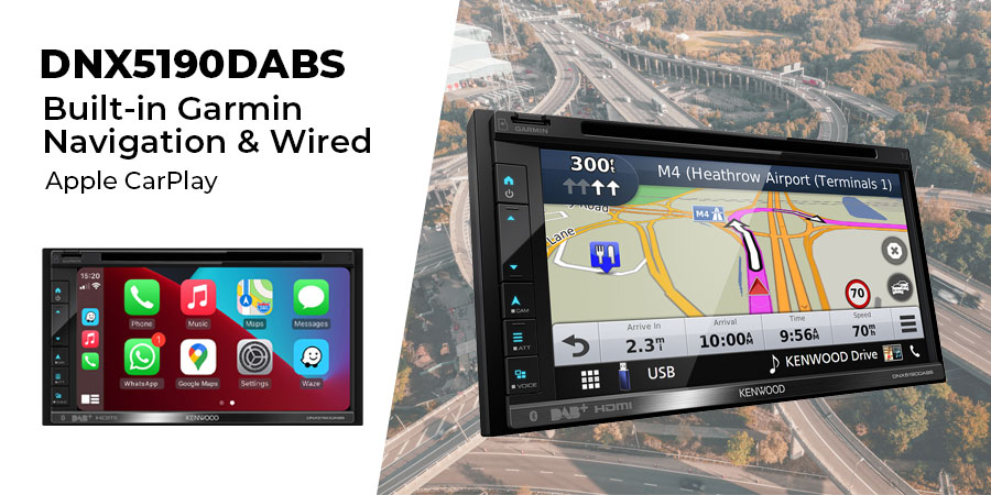 DNX5190DABS - Autoradio 2 Din Gps Garmin Android Auto Carplay